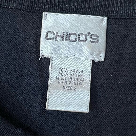 Chico’s Rayon Long Sleeve Top - Picture 4 of 5